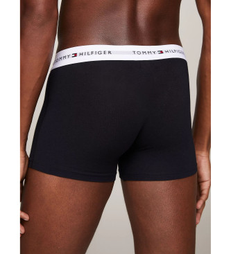 Tommy Hilfiger Pacote de 3 Boxers da marinha, vermelho, branco