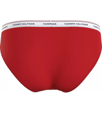 Tommy Hilfiger Pakiranje 3 hlačk Premium Essential rdeča, roza, modra