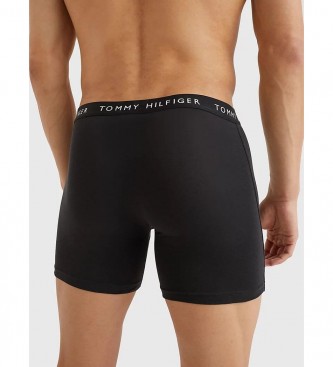 Tommy Hilfiger 3 Pack Essential Tight Boxers preto