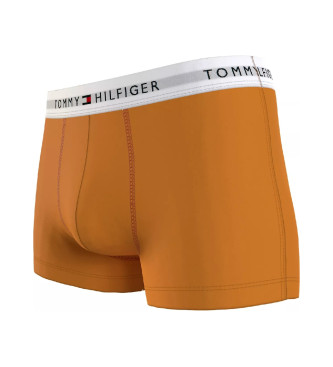 Tommy Hilfiger Pack 3 Boxer essentiels avec inscription moutarde, marine, vert