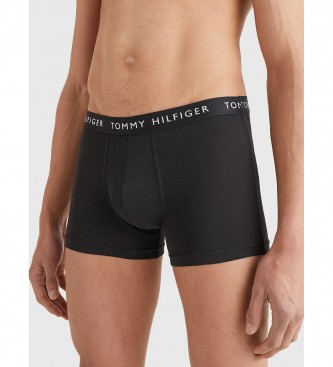 Tommy Hilfiger 3 Packs de boxers com logtipo Trunk Essentials preto, cinzento e branco