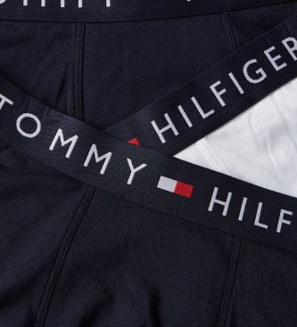 Tommy Hilfiger Pack 3 Cales boxer e 2 T-shirts branco, azul marinho