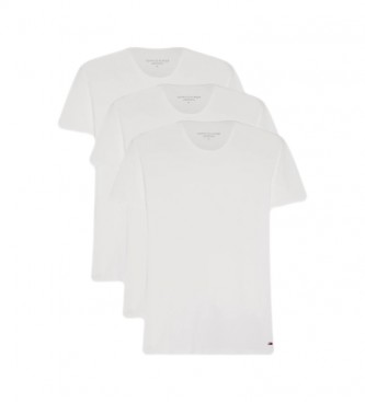 Tommy Hilfiger Pakke 3 T-shirts, hvid, V-hals, V-hals, hvid