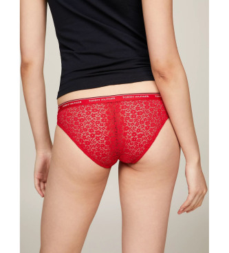 Tommy Hilfiger Pack of 3 Premium Essential white, red, navy, lace panties