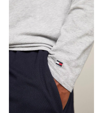 Tommy Hilfiger Confezione da 3 magliette Essential a maniche lunghe bianche, nere, grigie