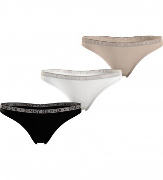 Tommy Hilfiger Pack de 3 tangas Extra beige, blanco, negro
