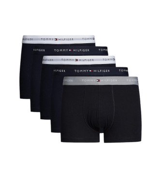 Tommy Hilfiger 5er-Pack Boxershorts mit marineblauem Aufdruck