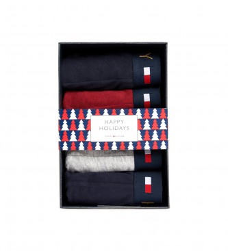 Tommy Hilfiger Lot de 5 caleons Boxer Gold navy, red, grey