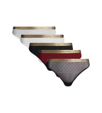 Tommy Hilfiger Lot de 5 tongs dans un coffret multicolore