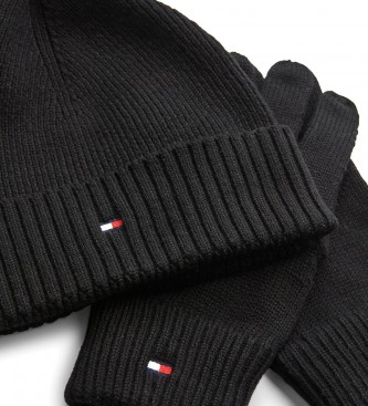 Tommy Hilfiger Presentfrpackning med svart hatt och handskar
