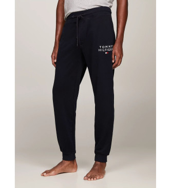 Tommy Hilfiger Joggingbyxa med lg passform Navy elastisk