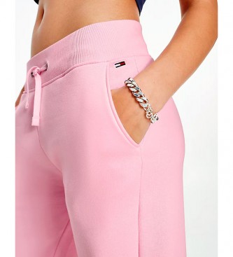 Tommy Hilfiger Pantaloni jogger rosa essenziali