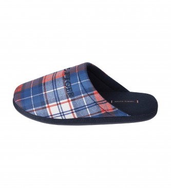 Tommy Hilfiger Warm Check slippers blue