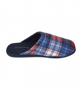 Tommy Hilfiger Warm Check slippers blue