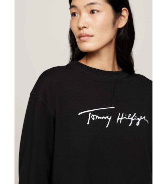 Tommy Hilfiger Pijama corto y camiseta Heritage con logo negro