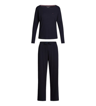 Tommy Hilfiger Hilfiger navy monotype langrmet pyjamas