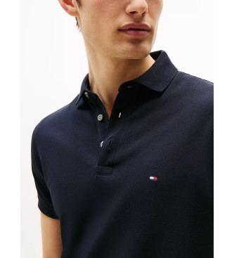 Tommy Hilfiger P�lo de ajuste fino azul-marinho da cole��o 1985