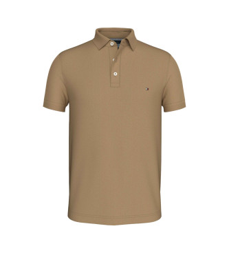 Tommy Hilfiger 1985 Collection slim fit polo bruin