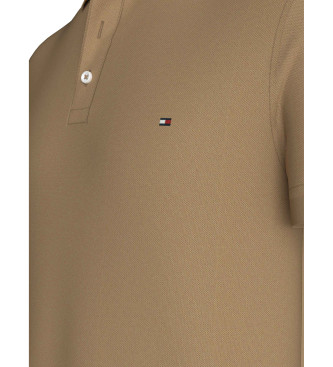 Tommy Hilfiger 1985 Collection slim fit polo bruin