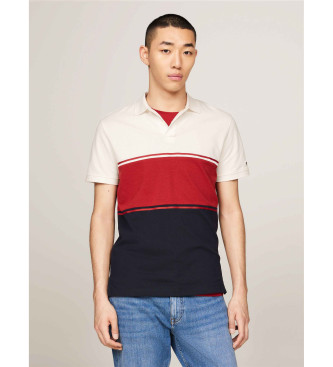 Tommy Hilfiger Polo Colorblock white, red, navy