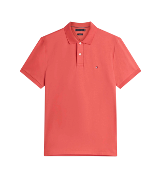 Tommy Hilfiger Camisa p�lo com log�tipo bordado a vermelho