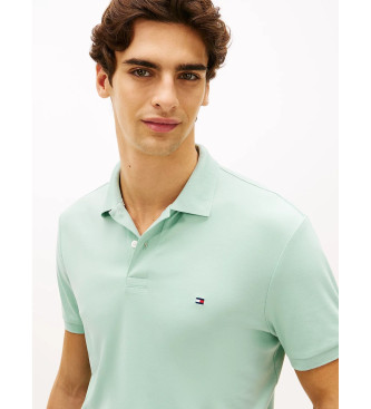 Tommy Hilfiger Camisa p�lo com log�tipo bordado em verde