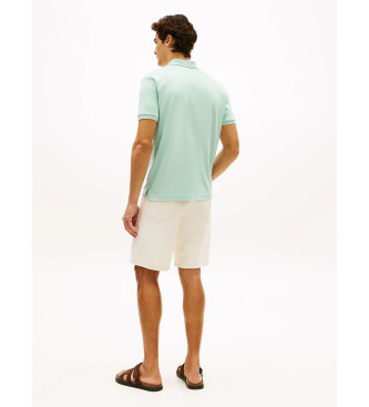 Tommy Hilfiger Camisa p�lo com log�tipo bordado em verde