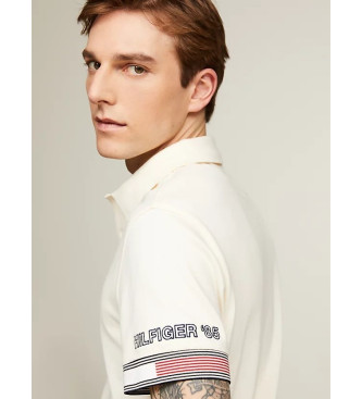Tommy Hilfiger Poloshirt med kontrastfarvet piping p rmet hvid