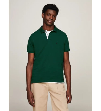 Tommy Hilfiger Polo majica Hilfiger monotype zelene barve rednega kroja