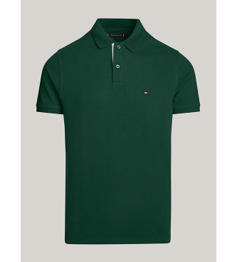 Tommy Hilfiger Polo majica Hilfiger monotype zelene barve rednega kroja
