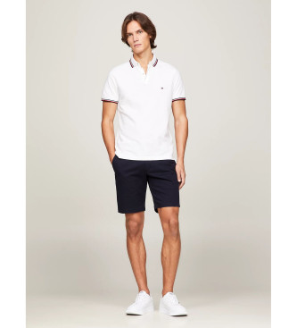 Tommy Hilfiger Schmal geschnittenes Poloshirt aus reiner weier Baumwolle