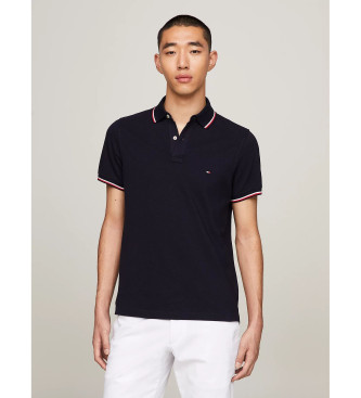 Tommy Hilfiger Granatowa koszulka polo slim fit