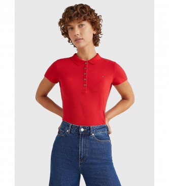 Tommy Hilfiger Plo Heritage Slim vermelho