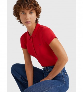 Tommy Hilfiger Plo Heritage Slim vermelho