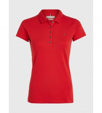 Tommy Hilfiger Heritage Poloshirt mit schmaler Passform rot