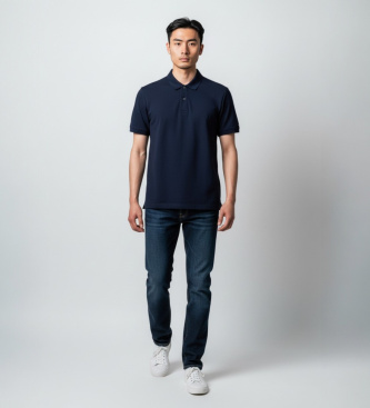 Tommy Hilfiger Polo Mixed Media azul