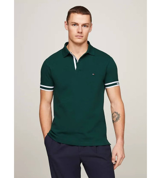 Tommy Hilfiger Polo Monotype Cuff Slim Fit green