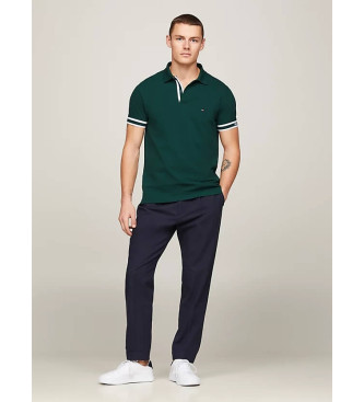 Tommy Hilfiger Polo Monotype Cuff Slim Fit green