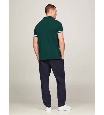 Tommy Hilfiger Polo Monotype Cuff Slim Fit green