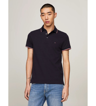 Tommy Hilfiger 1985 navy slim fit polo shirt with piping