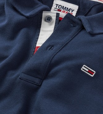 Tommy Hilfiger Camisa pólo sólida e fina da Marinha
