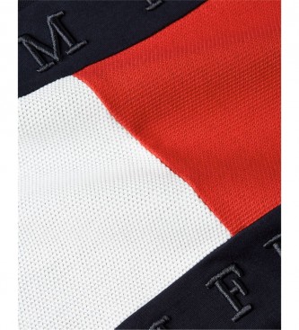 Tommy Hilfiger Structure Flag Reg Ls navy polo shirt