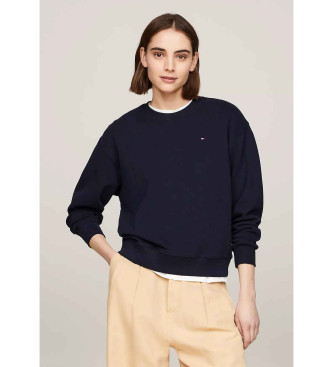 Tommy Hilfiger Granatowa bluza z flagą Reg na piersi