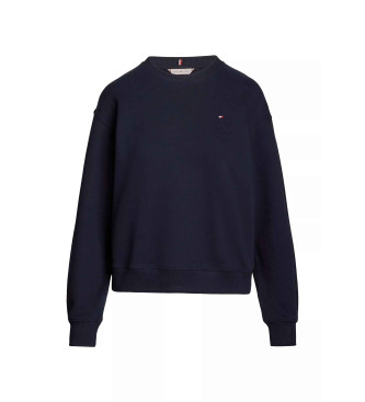 Tommy Hilfiger Felpa con bandiera Navy Reg sul petto