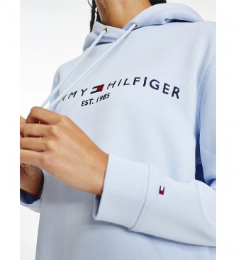 Tommy Hilfiger Felpa con cappuccio regular fit azzurra - Esdemarca Store  moda, calzature e accessori - migliori marche di scarpe e scarpe firmate