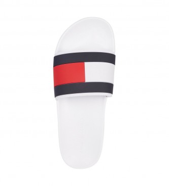 Tommy Hilfiger Rubber Th Flag Pool Slide Slippers white