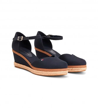 Tommy Hilfiger Sandals Closed Toe navy - Height 7cm wedge 