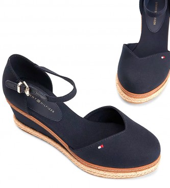 Tommy Hilfiger Sandals Closed Toe navy - Height 7cm wedge 