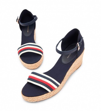 Tommy Hilfiger Sandals Corporate navy -Height 7cm wedge