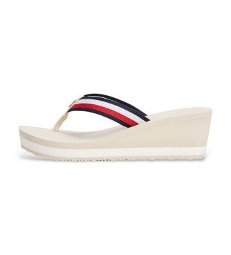 Tommy Hilfiger Corporate beige kilehlssandaler